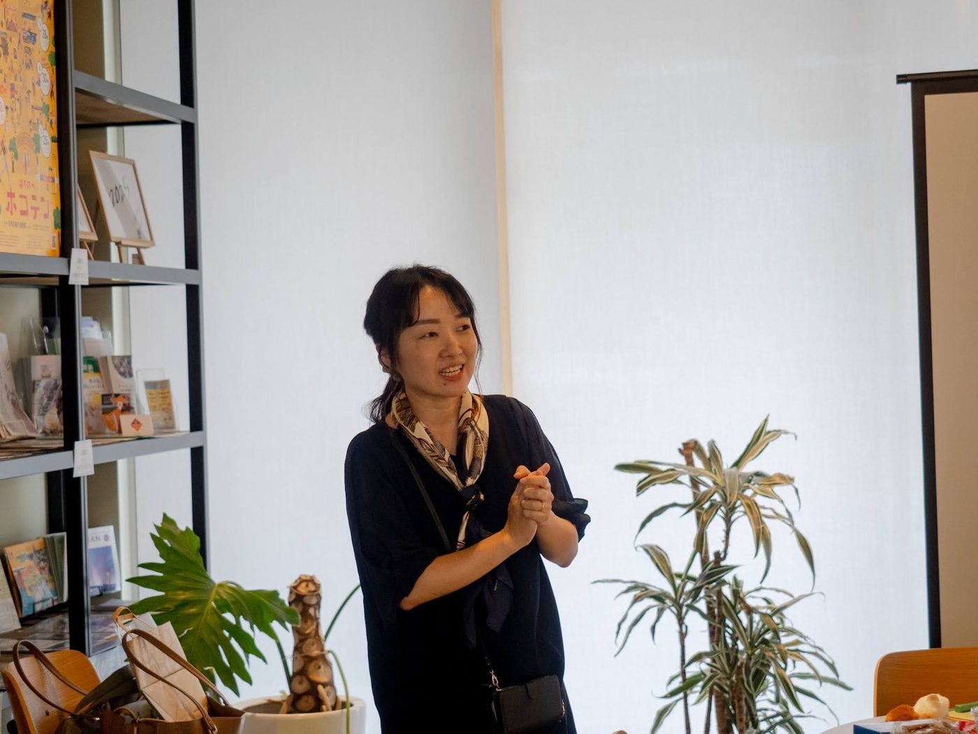 八戸で話す田中美華